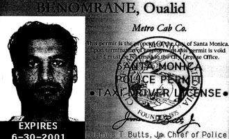Qualid Benomrane’s 2001 tax driver license.